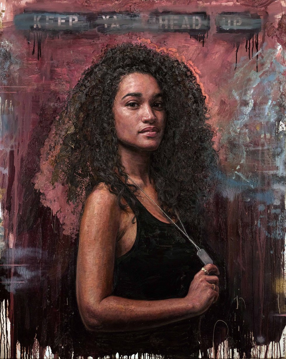 Tim Okamura, “Keep Ya Head Up,” 2017