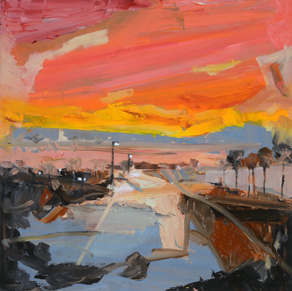 Simon Andrew, "Urban Sunset," 2017