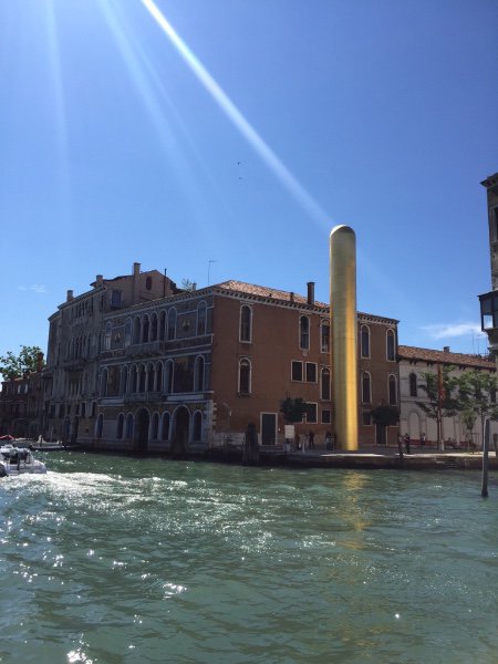 James Lee Byars, "The Golden Tower," Near the Palazzo Contarini, Venezia