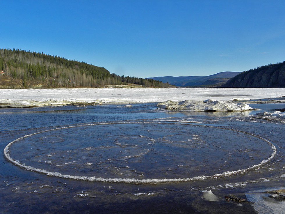 Chris Clarke and Bo Yeung, Research for "Weaving Voices" at the confluence of the Yukon and Klondike rivers