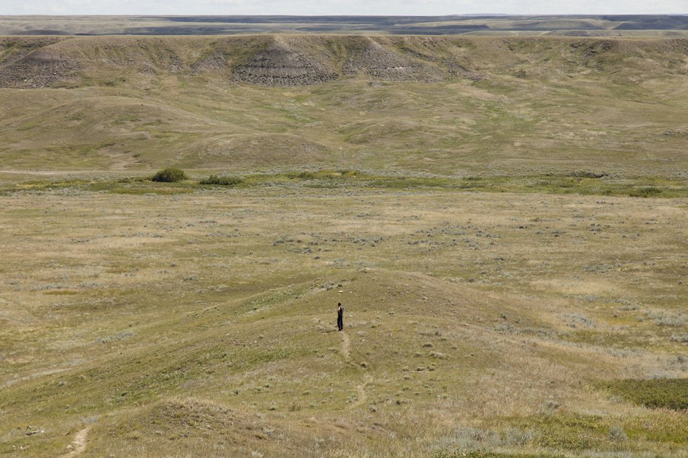 Michael Belmore, Site visit for "Coalescence" in Grasslands National Park