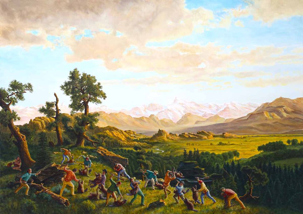 Kent Monkman, "The Massacre of the Innocents," 2015