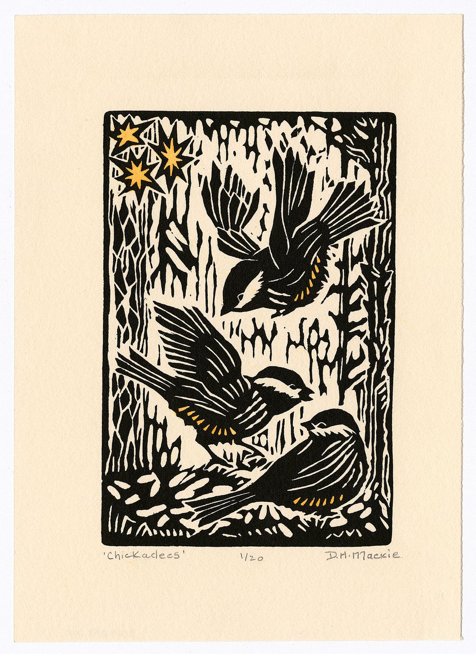 D. Helen Mackie, “Chickadees,” 1988