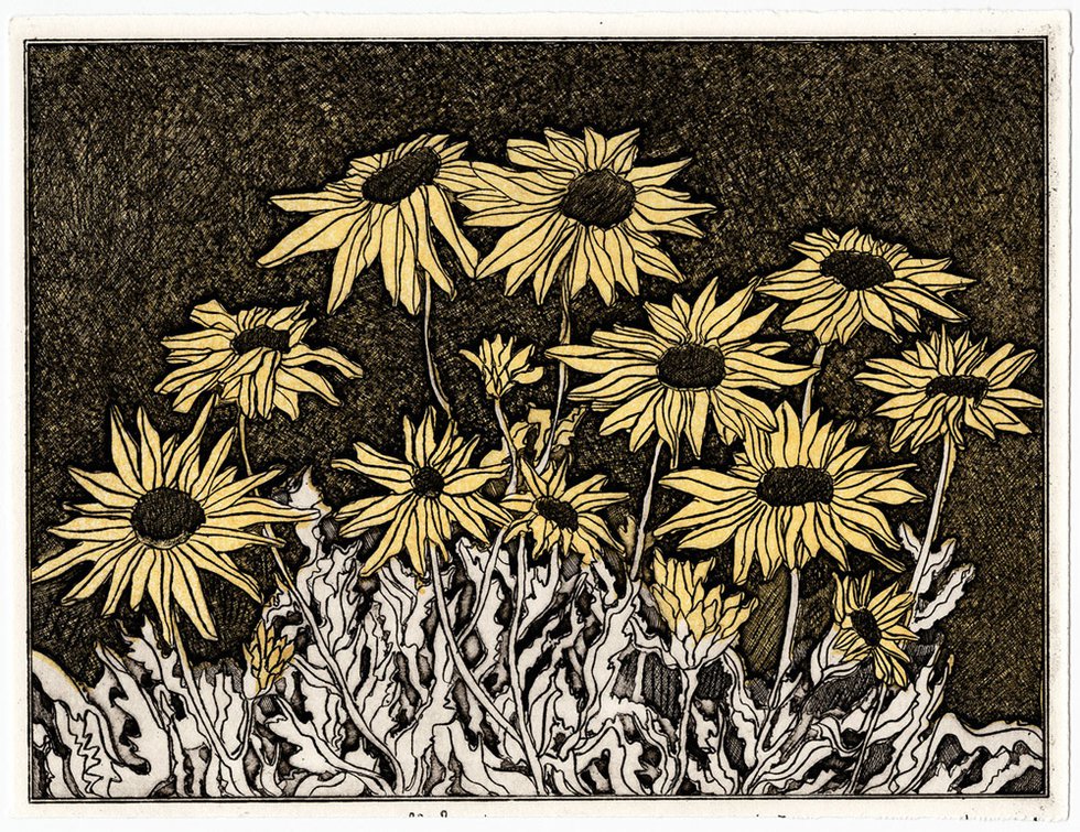 D. Helen Mackie, “August: Brown Eyed Susans,” in “Leaves of a Year,” 1991