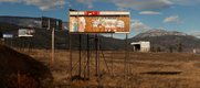 West Kelowna billboard showing remnants of advertisement for popular theme park. Photo courtesy Scott August.