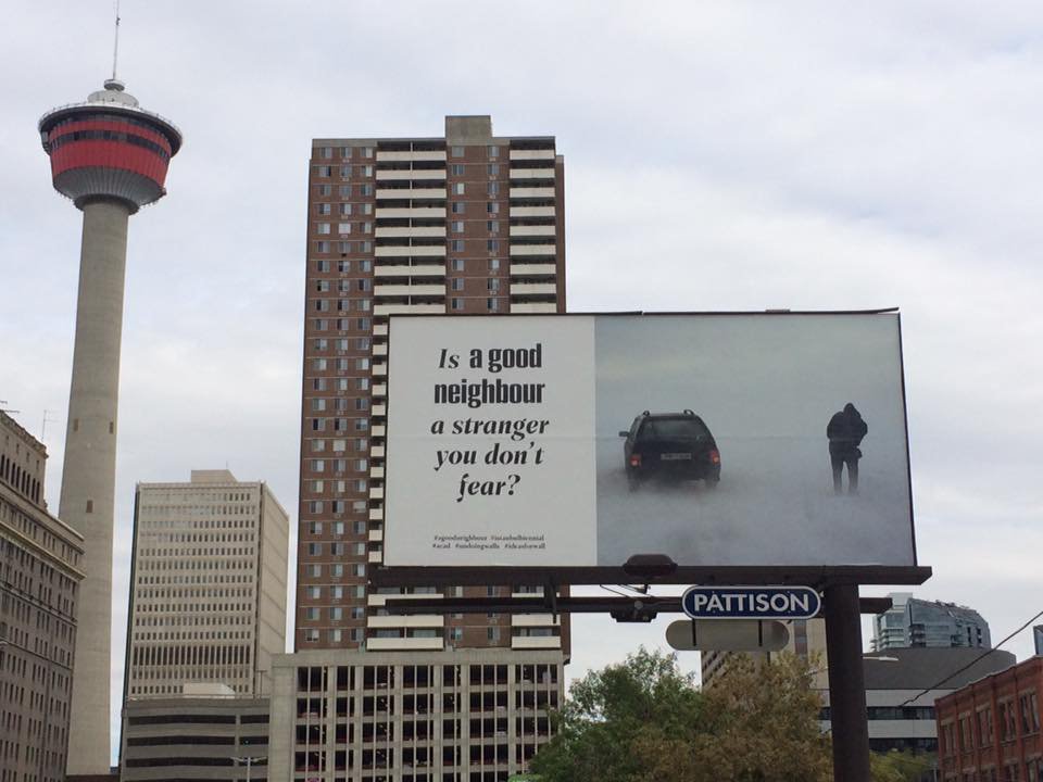 Lukas Wassmann and Rupert Smyth, "International Billboard Project (a good neighbor), as part of the 15th Istanbul Biennial curated by Elmgreen &amp; Dragset," 2017