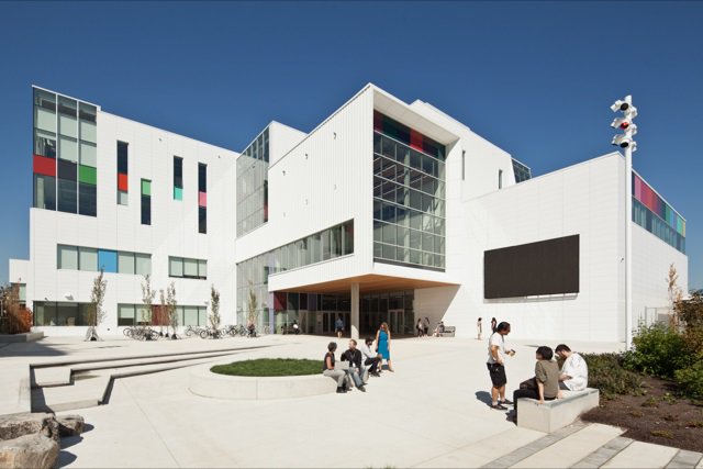 An exterior view of Emily Carr University of Art and Design in Vancouver. Photo courtesy of ECUAD.