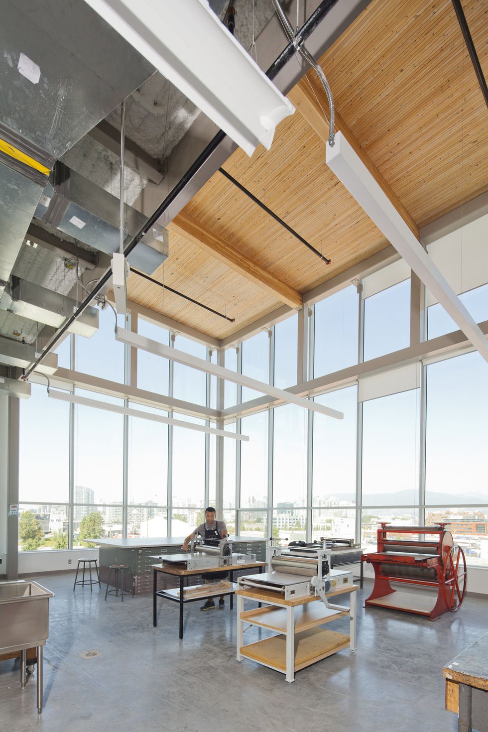 The printmaking studio at Emily Carr University of Art and Design in Vancouver. Photo courtesy of ECUAD.