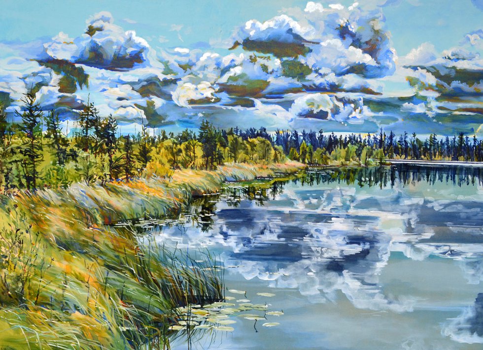 Kelly Goerzen, "Boundary Bog Shoreline," 2017