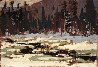 Tom Thomson, "Winter Scene," circa 1917