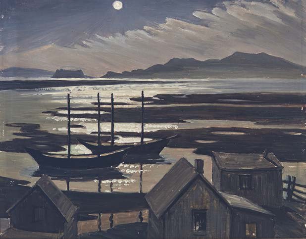 Doris McCarthy, &quot;Moonlight on Percé Rock,&quot; 1945