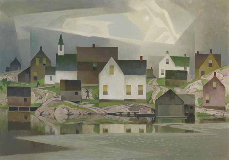 A.J. Casson, &quot;Old Lumber Village,&quot; circa 1958