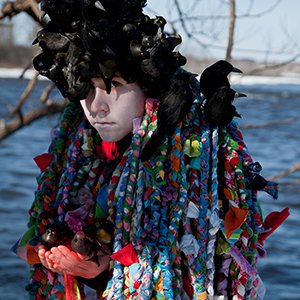 Meryl McMaster, &quot;Secret Darkness of Birds (detail),&quot; 2015