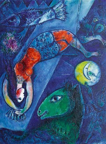 Marc Chagall (1887-1985), &quot;The Blue Circus,&quot; 1950-1952