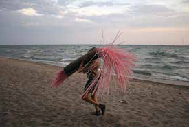 jes sachse, &quot;Freedom Tube,&quot; 2013, Intergenerational LGBT Artist Residency, Artscape Gibraltar Point, Toronto Island. Photo by Raphaële Frigon.