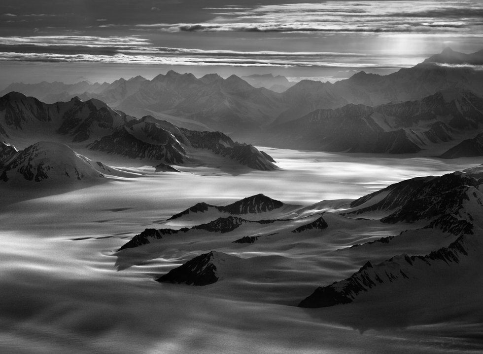 Sebastião Salgado, “Walsh Glacier over the Icefield,” 2011