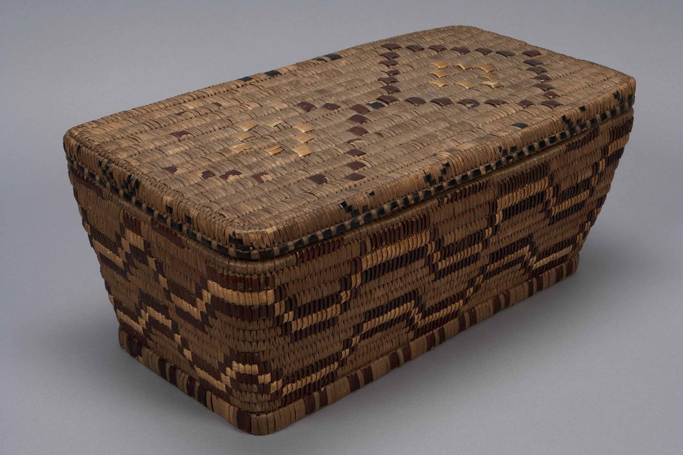 Matilda Jim (Lil’wat), basket, circa 1900-1950 (MOAA6705; photo by Derek Tan)