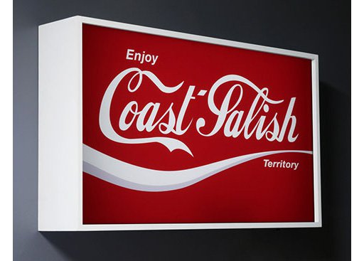 Sonny Assu, “Coke-Salish,” 2008