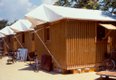 Shigeru Ban, “Paper Log House, Kobe, Japan,” 1995 (photo by Takanobu Sakuma)