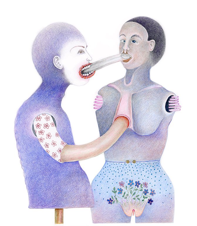 Diana Thorneycroft, “Tongue Exchange,” 2018