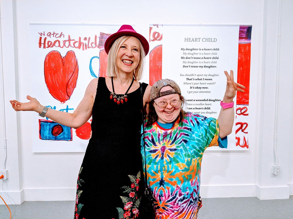 Teresa Pocock poses with her sister, Franke James. (Photo by Billiam James)