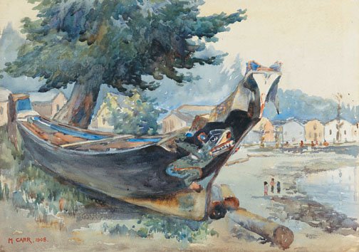 "War Canoe, Alert Bay"