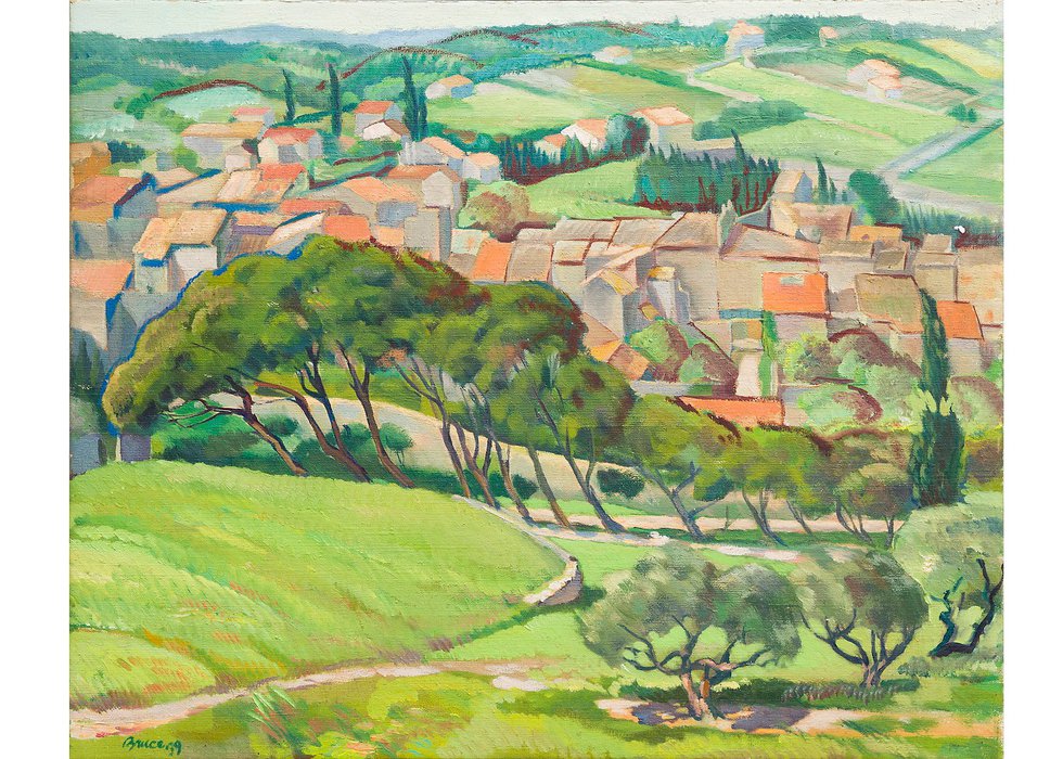 Robert Bruce, "Village in Provence," 1935-39