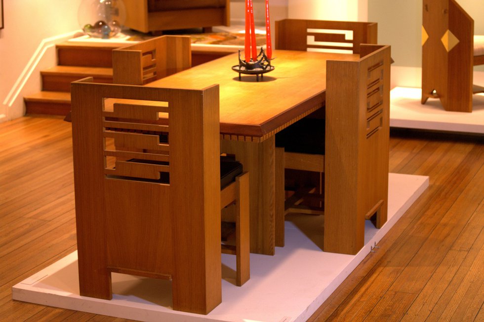 A dining room set designed by Fred Hollingsworth about 1965 (photo by John Thomson)