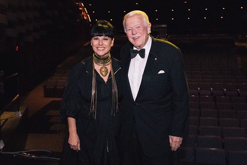 Nathalie Bondil, Executive Director and Chief Curator, MMFA, and Dr. James D. Fleck, C.C., Chairman of Business / Arts. (photo courtesy of Business / Arts)