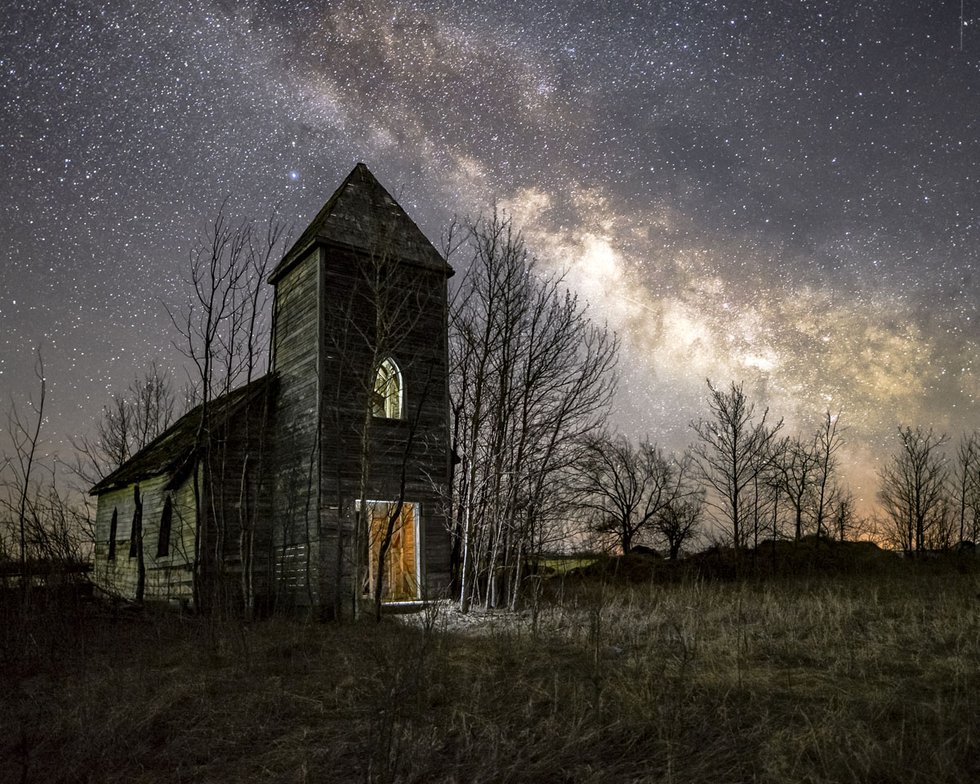 Chris Attrell, “Danbury Church,” 2018