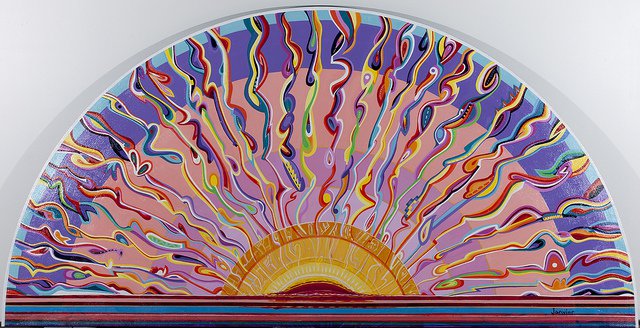 Alex Janvier, "Sunset"