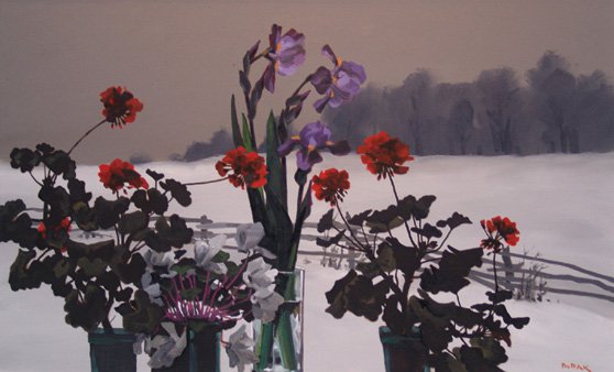 "Winter Windowsill"