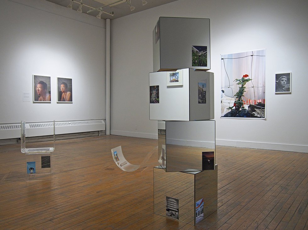 “Always seeing something, never seeing nothing,” 2019, installation view at Platform Centre, Winnipeg.