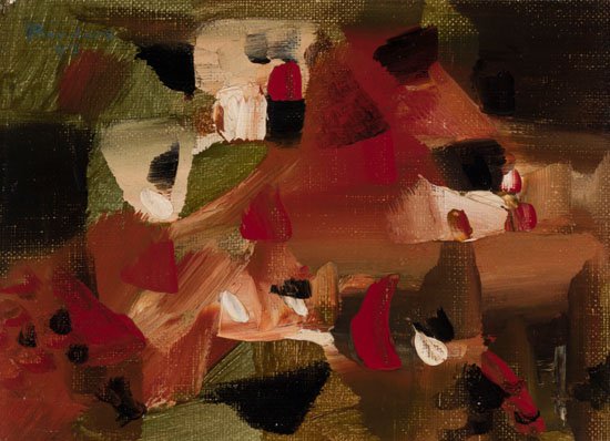 Paul-Emile Borduas, "Tom-pouce et les chimères," 1947