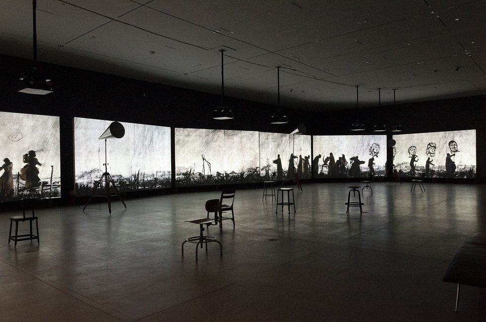 William Kentridge, "More Sweetly Play the Dance," 2015