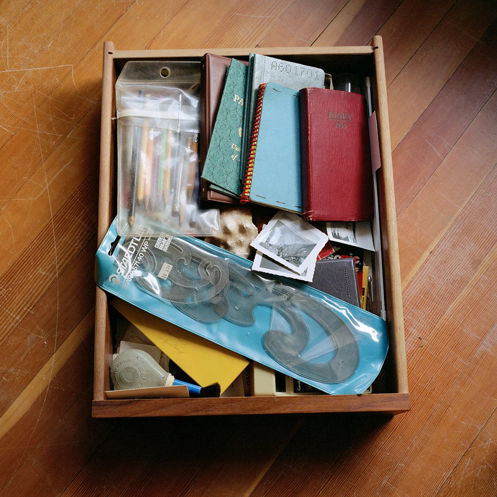 Carol Sawyer, “Desk Drawer: French Curves,” 2019