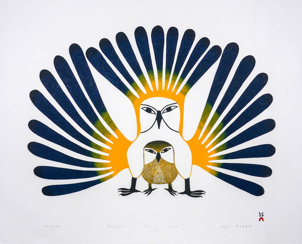 Kenojuak Ashevak, "The Sun’s Return," 1993