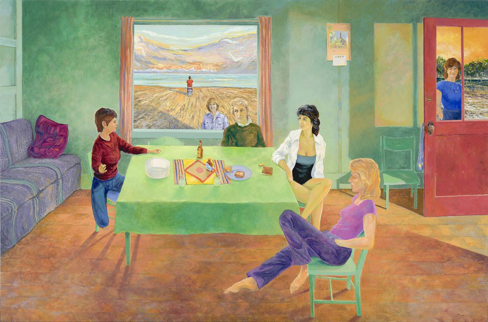 David More, “Canadian Window I – Seven Women and The Sea – Yvette &amp; Judy &amp; Sue &amp; Marie &amp; Colette &amp; Agathe,” 2014