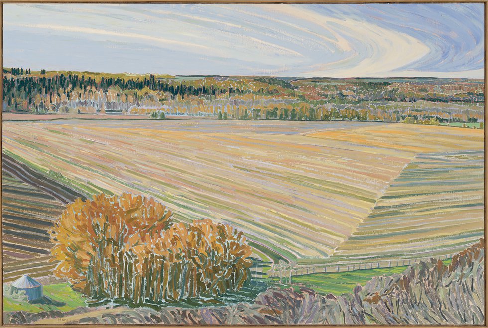 David More, “Harvest Forms, Red Deer River Valley,” 1986