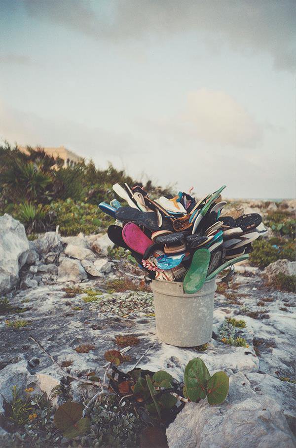 Gareth Moore, "How many people have cut their feet on broken glass in the Yucatan peninsula since 1969," 2003, c-print mounted on aluminum