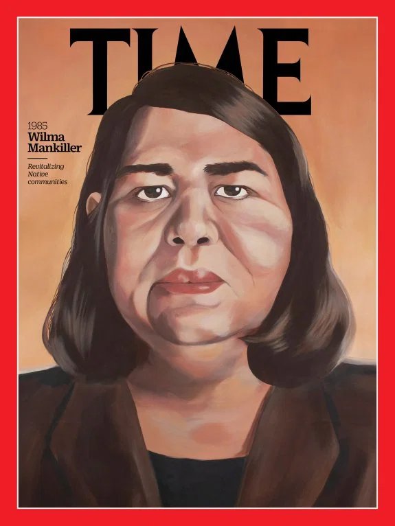 Lauren Crazybull, "Chief Wilma Mankiller" for Time magazine.