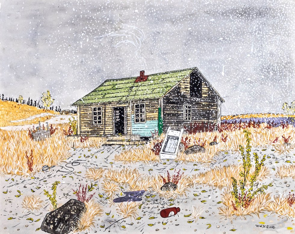 Walt Humphries, “Old Cabin (near old fish plant),” 1982