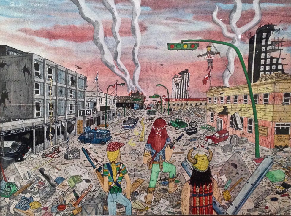 Walt Humphries, “Old Town vs. New Town,” 1985