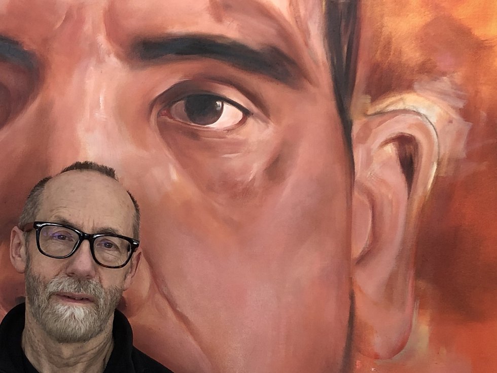 Tom Lovatt in his Winnipeg studio. (photo by Bette Woodland)