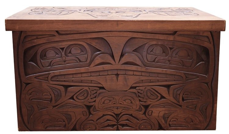 Unkown Artist, "20th Century Carved Chest," no date