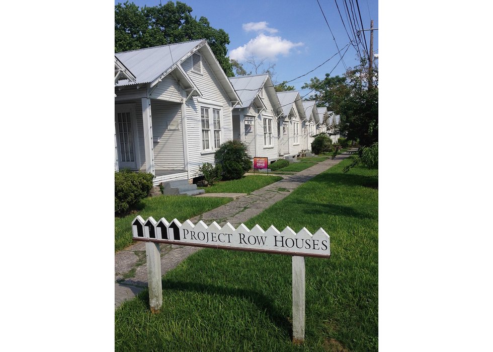 Project Row Houses, a Houston community hub that hosts artist residencies. (photo by Noni  Brynjolson)