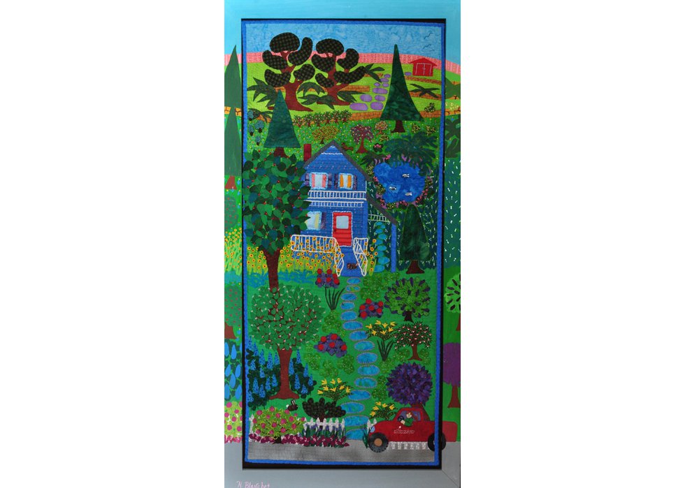 Hélène Blanchet, "The Gardener's House," 2013, textile, 39" x 19"