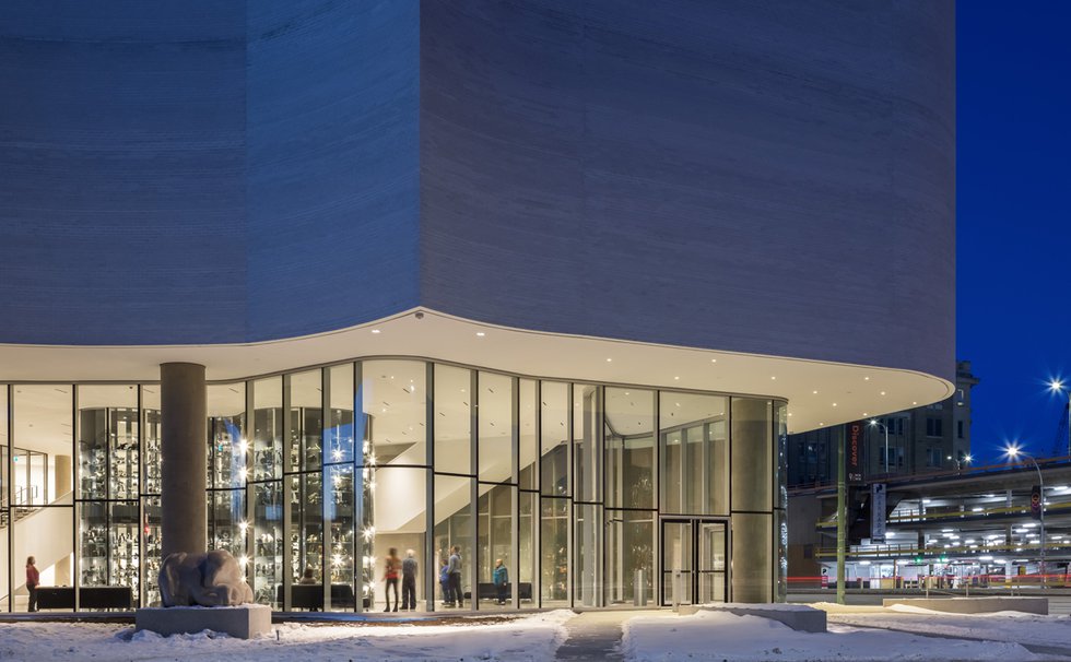 Qaumajuq, the Inuit art centre at the Winnipeg Art Gallery. (photo by Lindsay Reid)