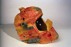 "Hockey mask with beeswax"