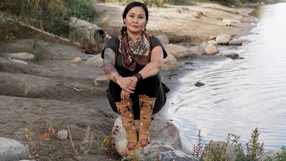 Janelle Pewapsconias organized an online project to strengthen good relations with water. (photo by Andrea Cessna)